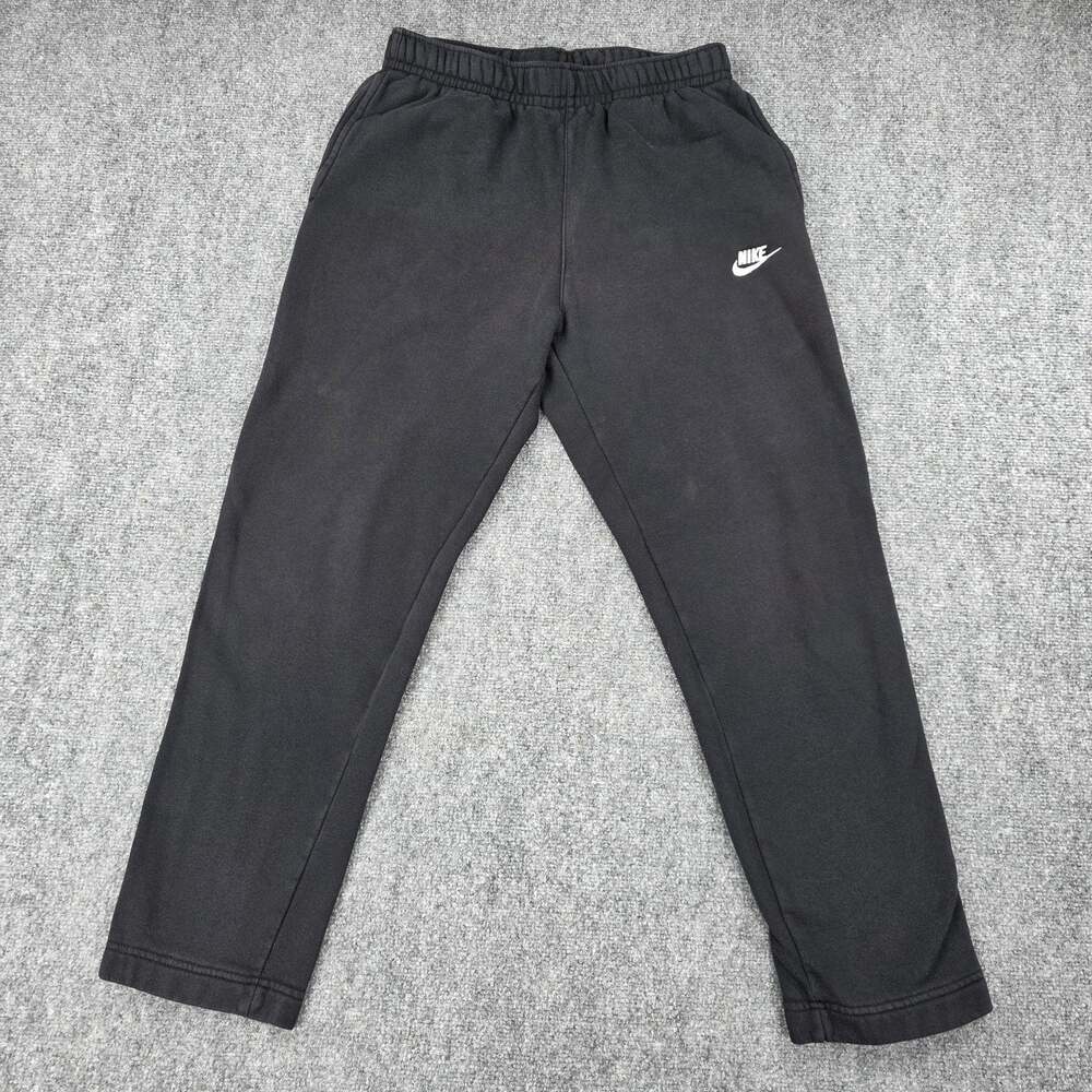 Nike Pants Womens Medium Black Club Fleece Sweatpants Elastic Waist BV2707-010